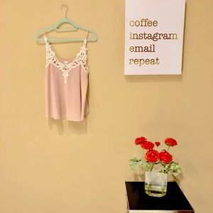 Paper Crane Pink & Lace Cami
